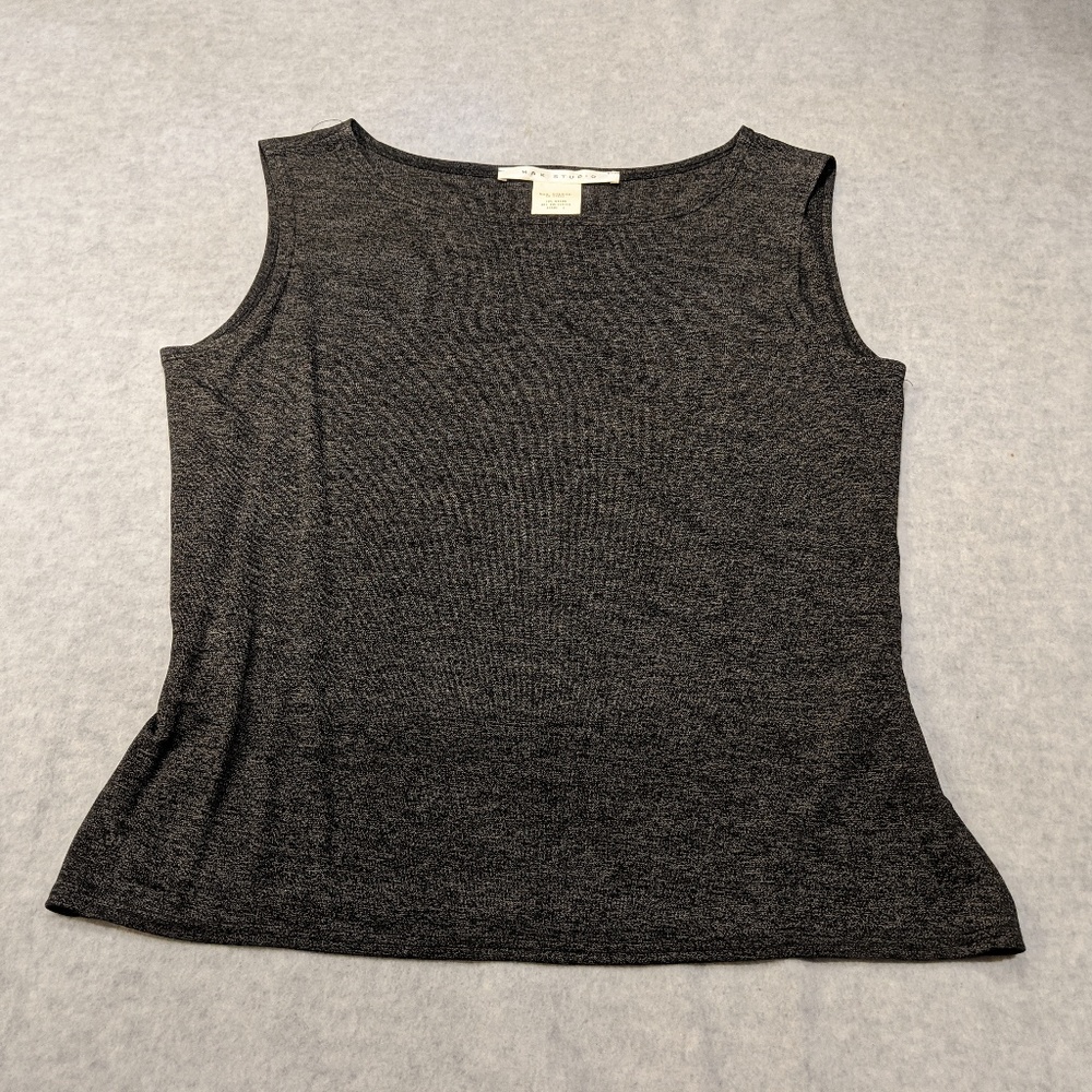 Max Studio Charcoal Sleeveless Tank
